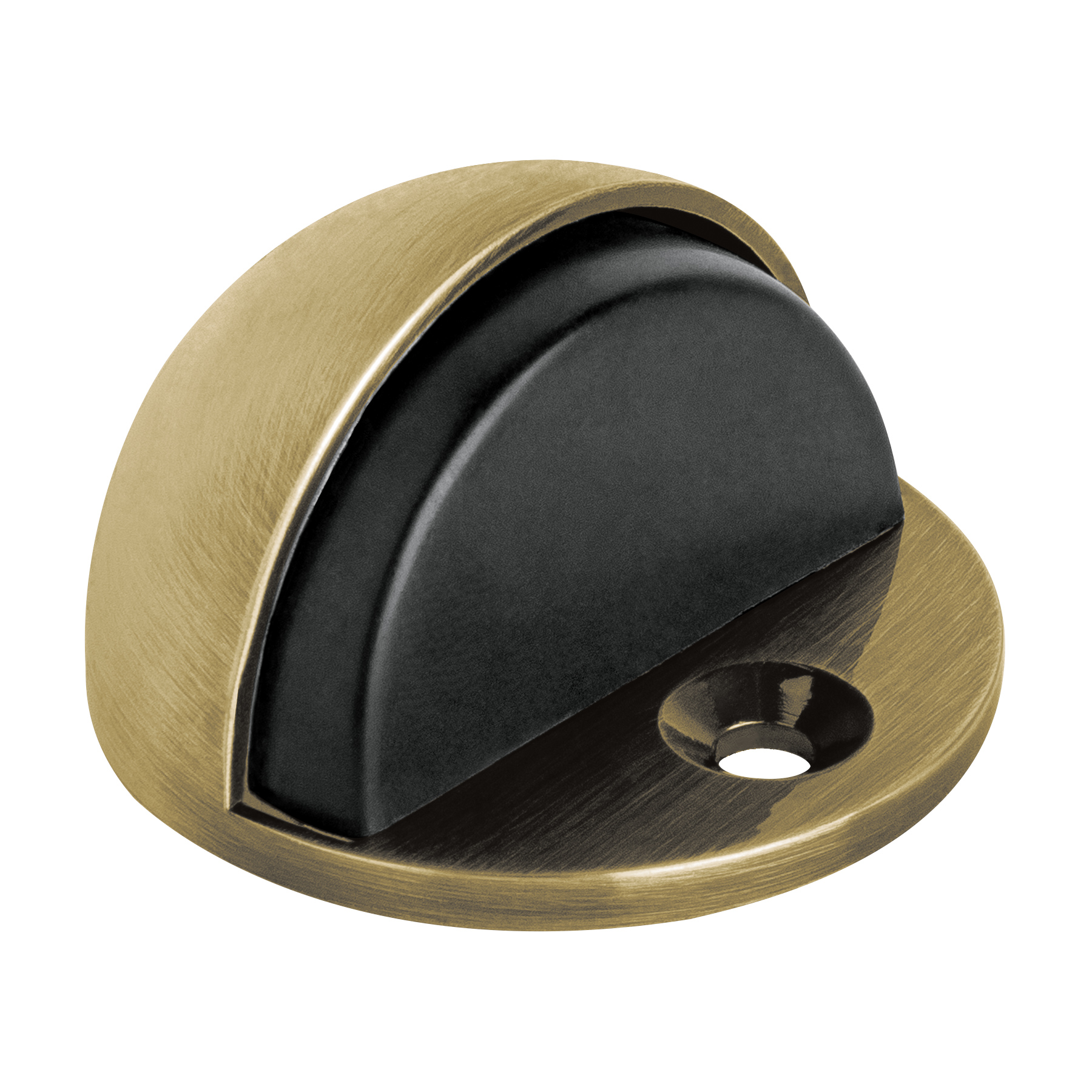 hermex Hermex Door Stop 4 Low Dome Type Metal Antique Brass Finish 48398 4 cm size: 4cm