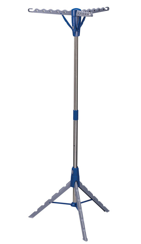 Household Essentials Collapsible Tripod Clothes Dryiing Rack, 65 inch H, Drying Space 1.52 m, Metal 5010