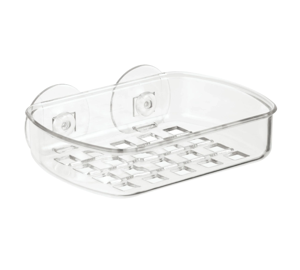 iDesign Suction Soap Dish, Clear DS19600