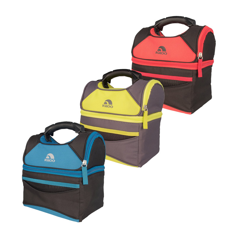 Igloo Playmate Gripper Cooler Bag, Capacity 9 Cans, Fully Insulated, Assorted Colors 62800