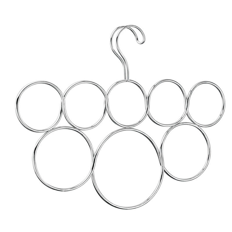 InterDesign Classico 8 Loop Scarf Holder, Chrome 6730