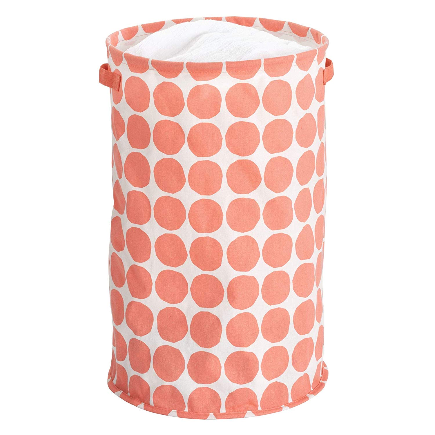 InterDesign InterDesign Dot Bin Round 7730 15x15x24inch coral size: 15x15x24inch