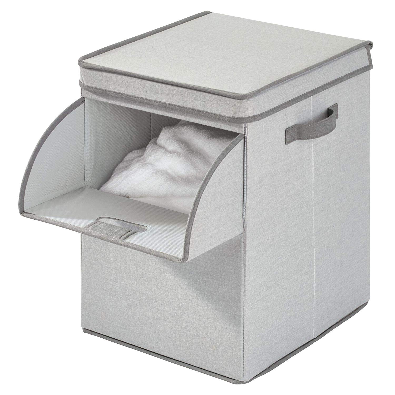 InterDesign InterDesign Emmy Bin 12 14 7840 12.5x14.5x9inch gray size: 12.5x14.5x9inch