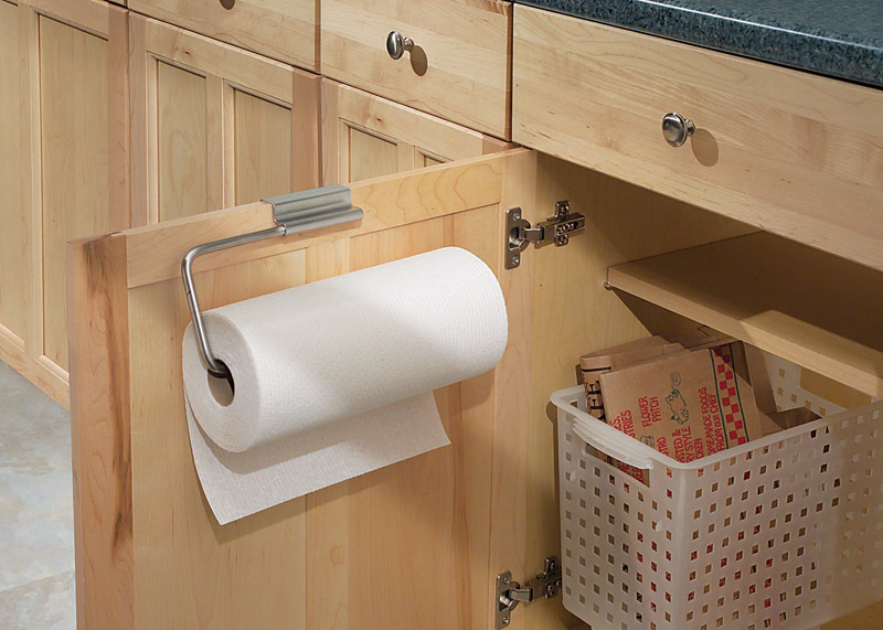 InterDesign OTC Forma Paper Towel Holder, Door Mount, Stainless Steel 29800