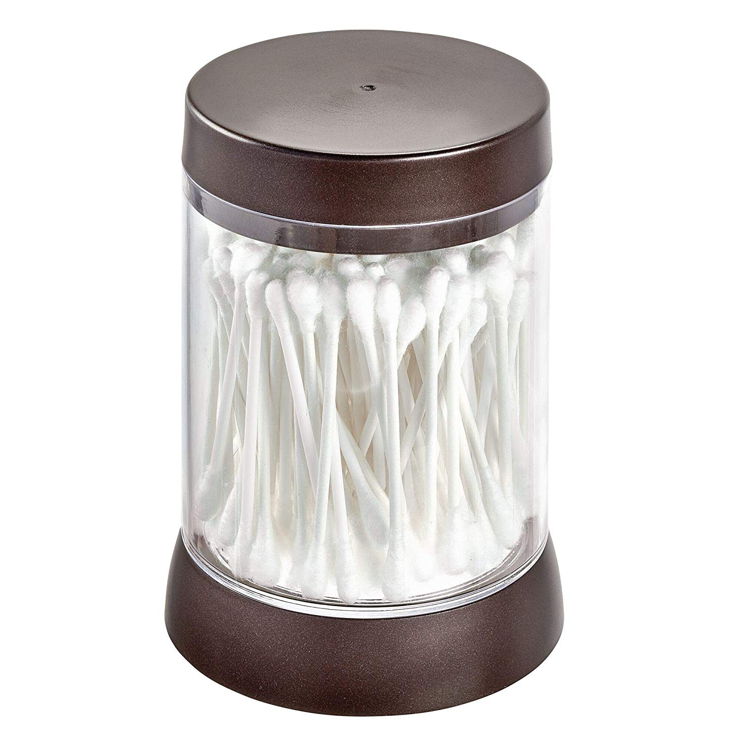 InterDesign Haley Canister, Clear/Bronze 45671