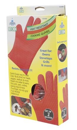 JMK IIT Heat Resistant Cooking Gloves, Resists Up To 218 Degree Celsius, 1 Pair, Assorted Colors 511456