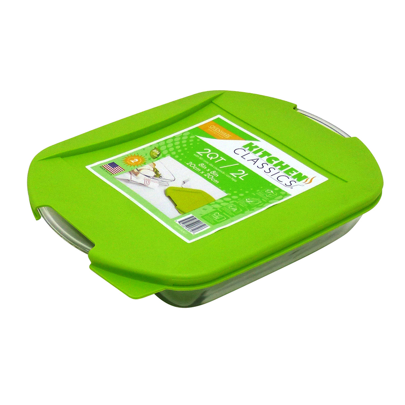 Kitchen Classics Kitchen Classics 195-91819lib 8inch x 8inch 2 QT clear size: 8inch x 8inch | capacity: 2qt