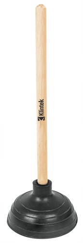 Klintek Toilet Plunger, 15 cm Dia, 36 cm Wood Handle 55850