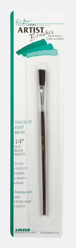 Linzer 1/4 In. W Straight Black China Bristle Touch-Up Paint Brush C9304-3