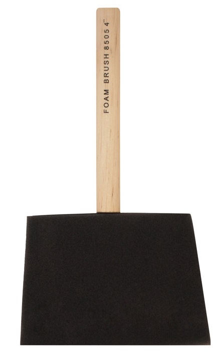 Linzer Linzer Foam Paint Brush Chiseled For Latex And Paints 2412519 4 inch size: 4inch