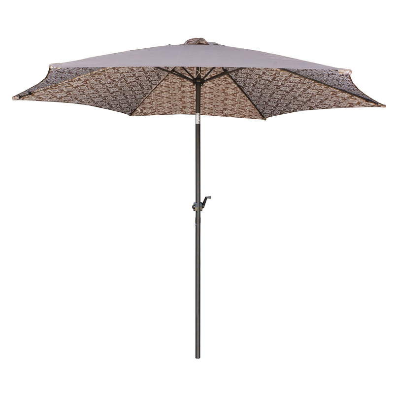 Living Accents Tiltable Garden Umbrella, 2.74 m, Tan Color UM90BKO BD77