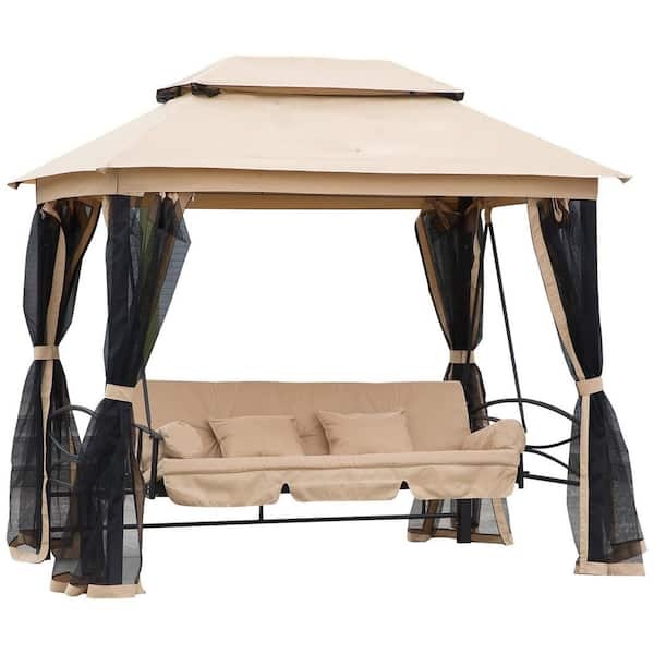 Luxury Folding Luxury Folding hy-049 2.32x1.49x2.33m beige brown size: 2.32x1.49x2.33m