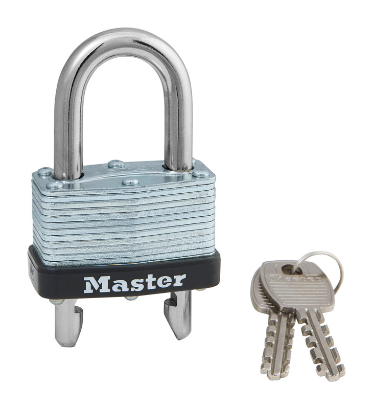 Master Lock 1-1/32 In. Warded Locking Steel Padlock 510D