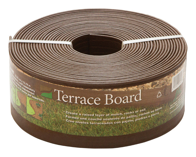 Master Mark Brown Plastic Lawn Edging 94340