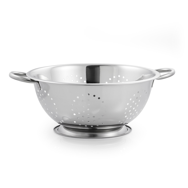 McSunley 5 Quarts Colander, 11 inch w x 13.5 inch l, Stainless Steel 726
