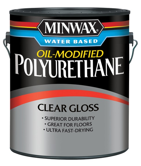 Minwax Oil-Modified Polyurethane, 3.8Llon, Water-Based, Clear Gloss 710000000