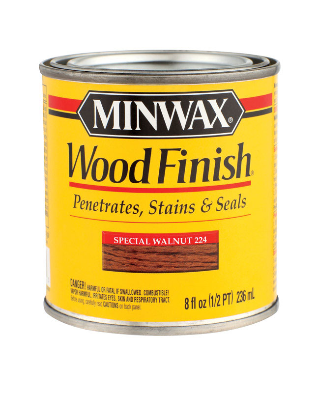 Minwax Wood Finish Wood Stain, 236 ml. Oil-Based, Special Walnut 224, Interior 222000000