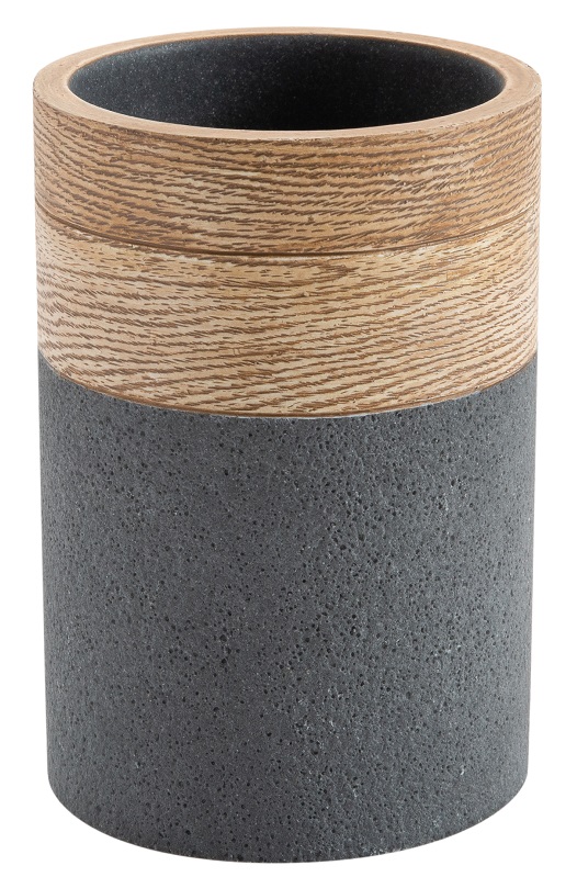 Moda At Home Moda At Home Moda Home Kenora Bathroom Tumbler Resin 106000 gray