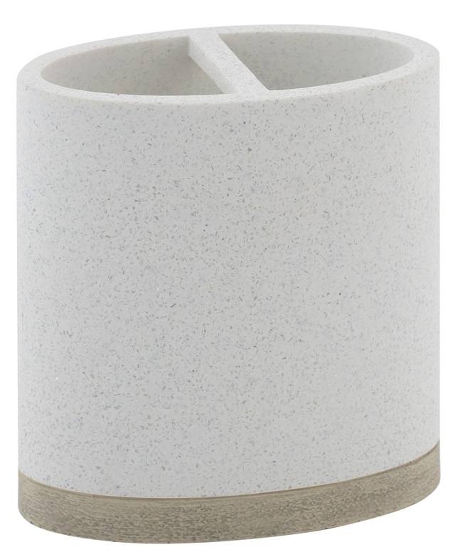 Moda At Home Moda At Home Moda Home Hudson Toothbrush Holder Resin 106000 gray