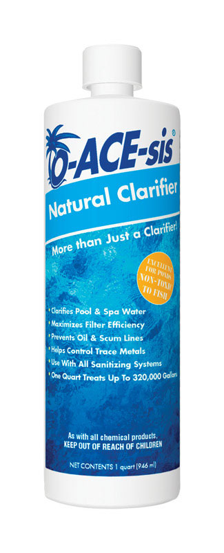 O-ACE-sis Natural Clarifier,  946ml, Clarifies Pool & Spa Water TF063001012OAC