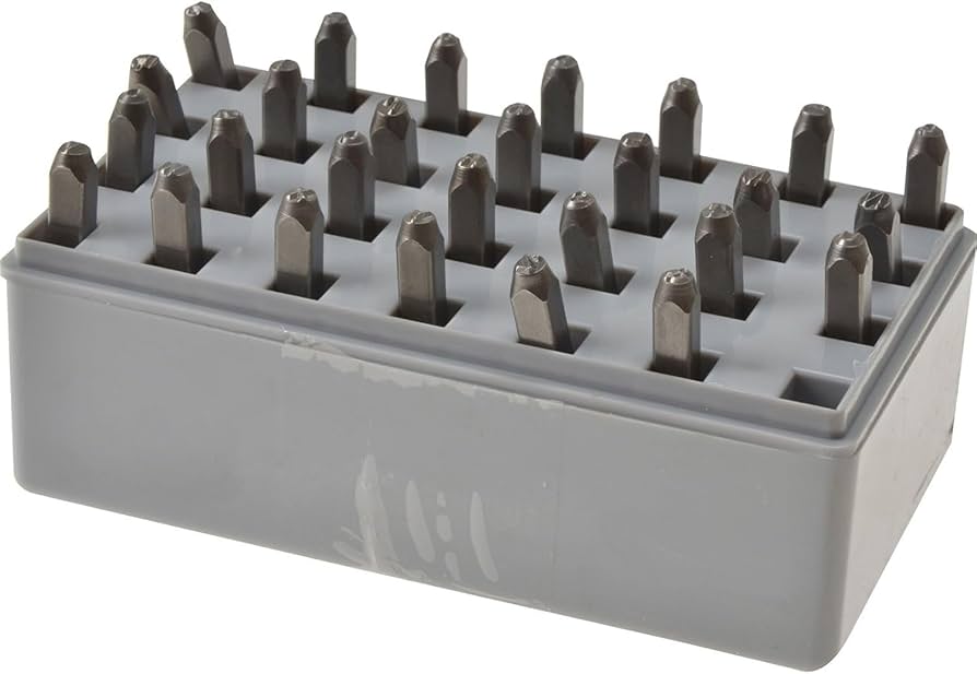 C.H. Hanson Steel Letter Stamp Set A-Z 1/8 In. 20200