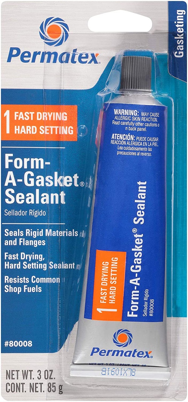 Permatex Form-A-Gasket Sealant, 88 ml. Seals Rigid Materials & Flanges, Fast Drying, Hard Setting Sealant 80008