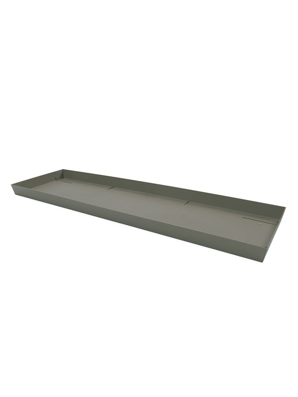 Plastiken Garden Planter Plate, Rectangular, 56 cm, Taupe 8560