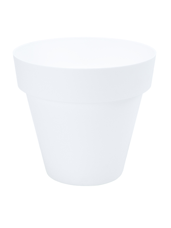 Plastiken Garden Planter, 7.5 Ltrs, Dia 26 cm, White 8326_WHT