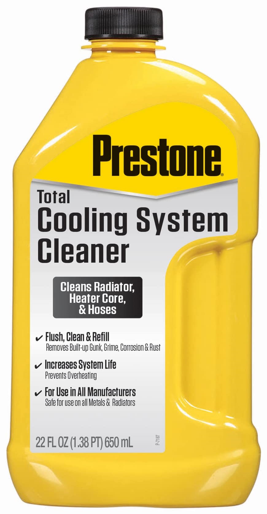 Prestone Total Cleaning System Cleaner, 650 ml, Cleans Radiator, Heater Core & Hoses, Flush, Clean & Refill AS-105Y
