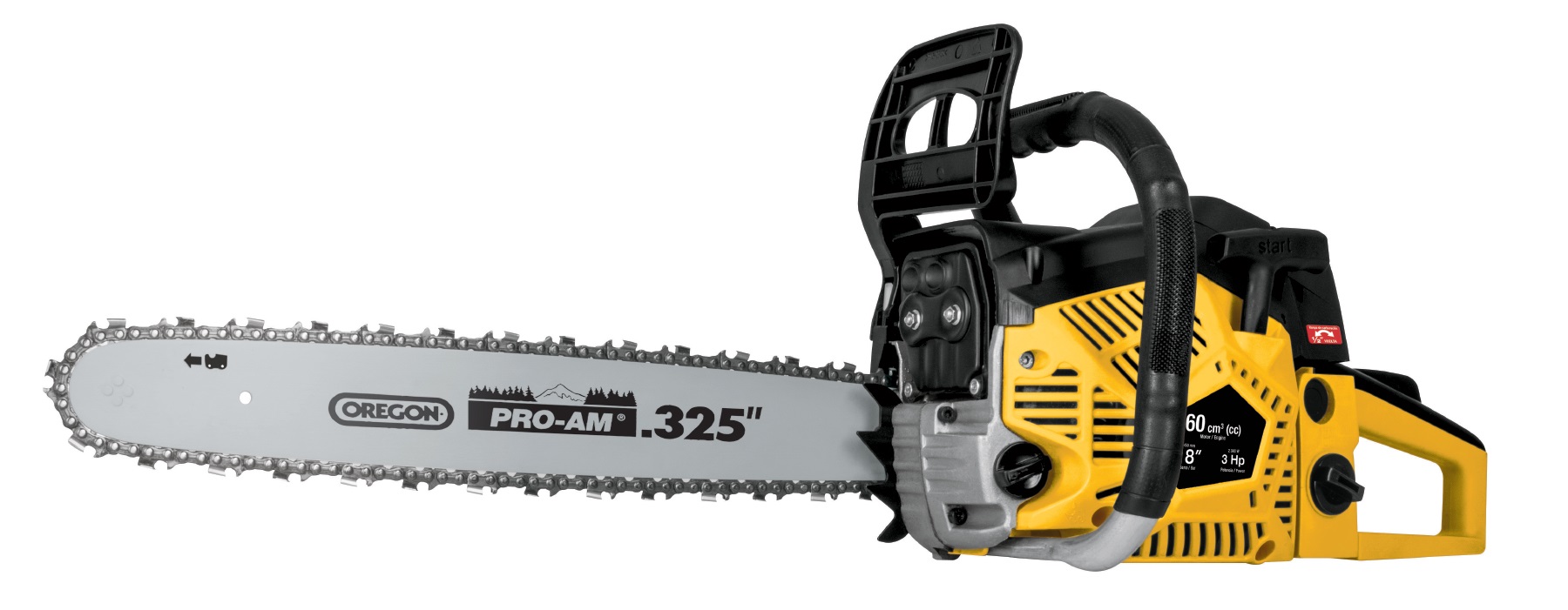 Pretul 60 cc Gas Chain Saw, 18 inch Bar, 3HP 27000