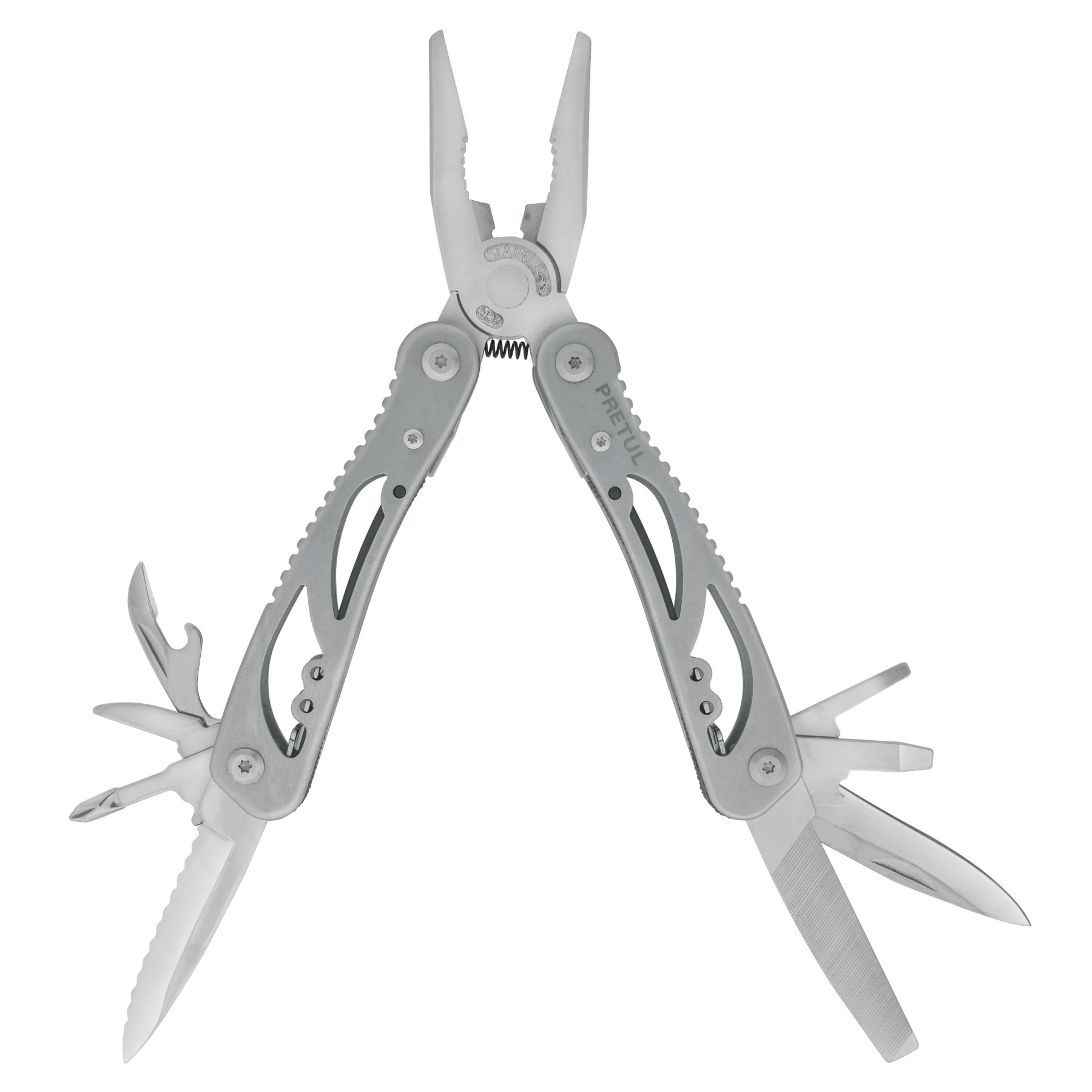 Pretul Multi-Tool with Case, 13 Functions, Stainless Steel 24105