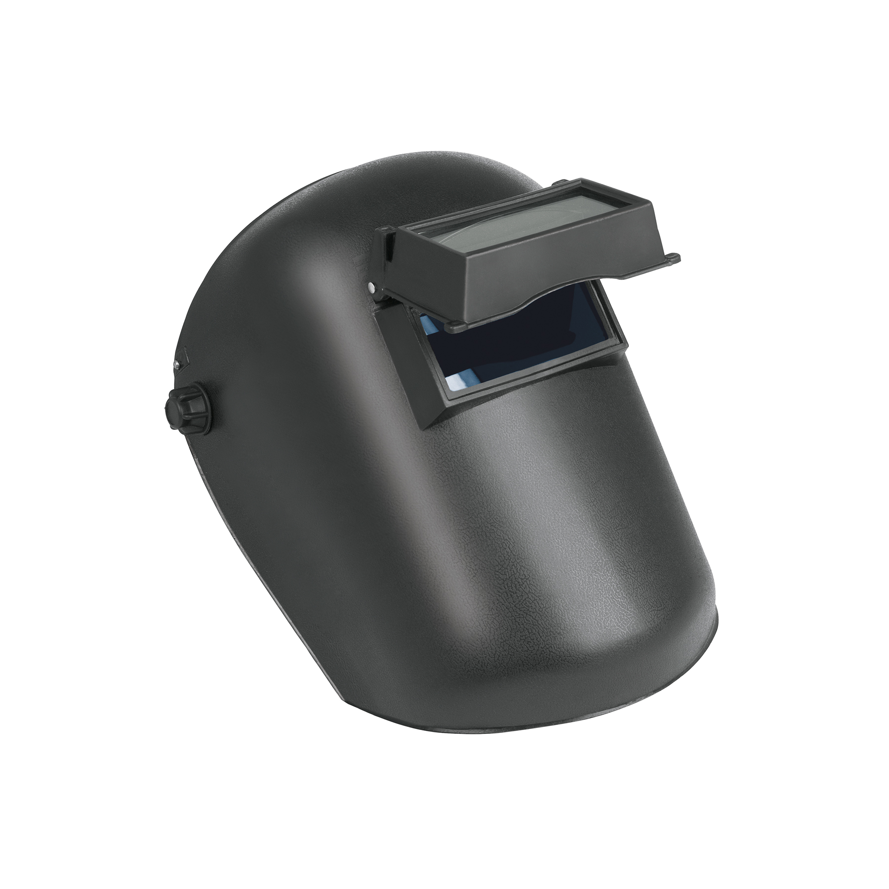 Pretul Welding Helmet with Folding Lens, 10 Cm x 5 Cm Area of Vision, Polypropylene, Black, Sweat Absorption Band, Ratchet Adjustment, Mobile Window that Allows you to Constantly View the Work Area, Interchangeable Lenses for Shades No. 10 to 14, 11 Shade 26005