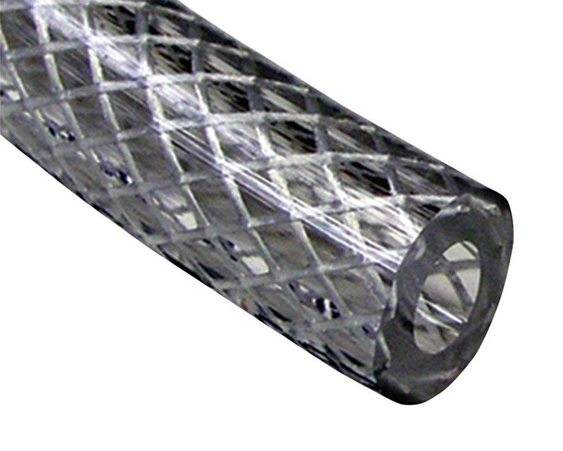 ProLine Vinyl Supply Hose, 1 inch ID x 1-3/8 inch OD, Clear Braided BR138001050R