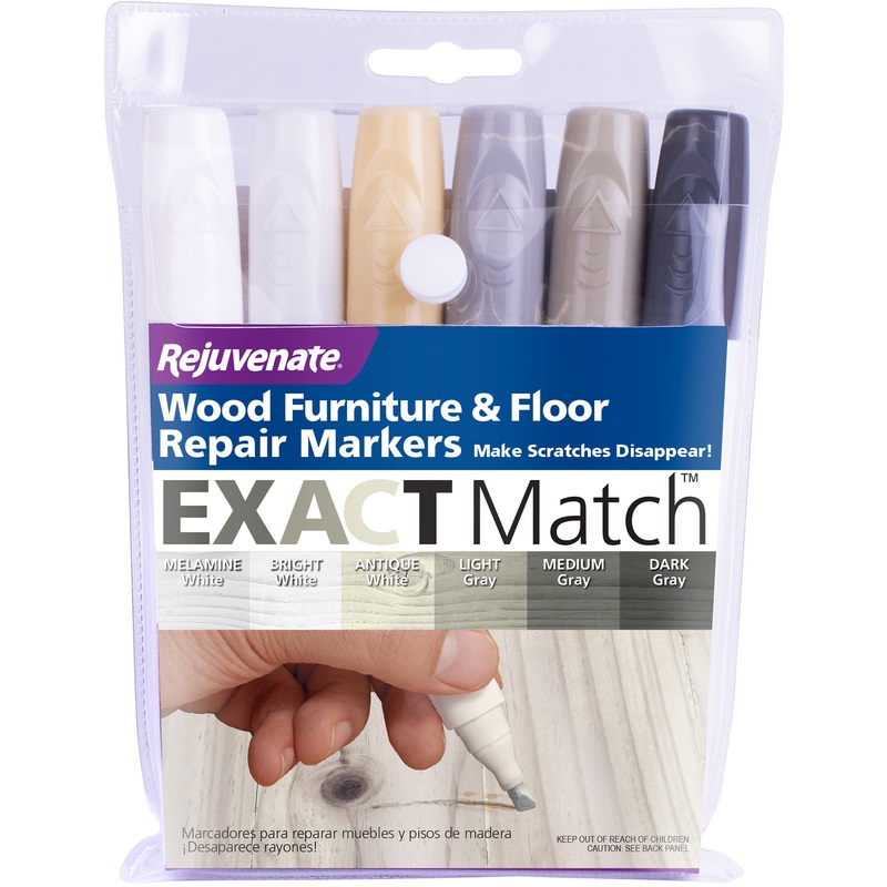 Rejuvenate Wood Furniture & Floor Repair Markers, Pack of 6 Colors, Indoor RJ6WGWM
