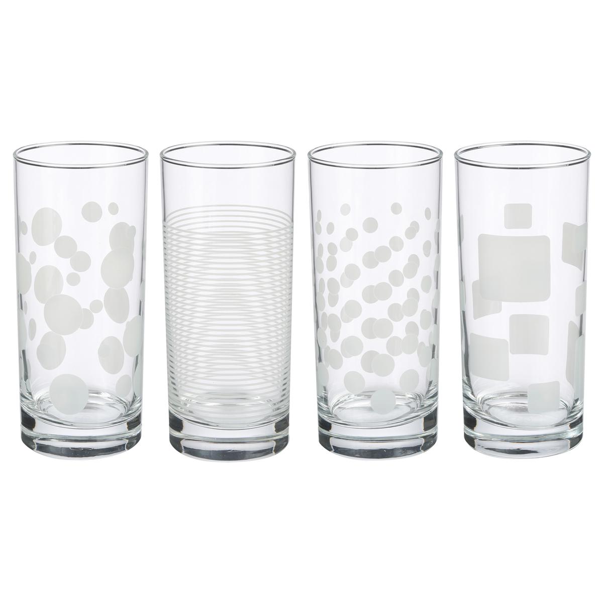 Secret de Gourmet SG Toni'eau 4-Pcs High Tumblers Set, 480 ml, Glass 154754