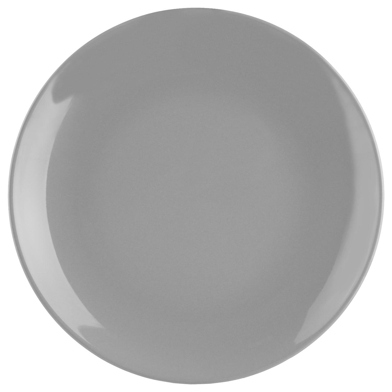 Secret de Gourmet Colorama Dessert Plate, 20 cm Dia, Grey 108372C