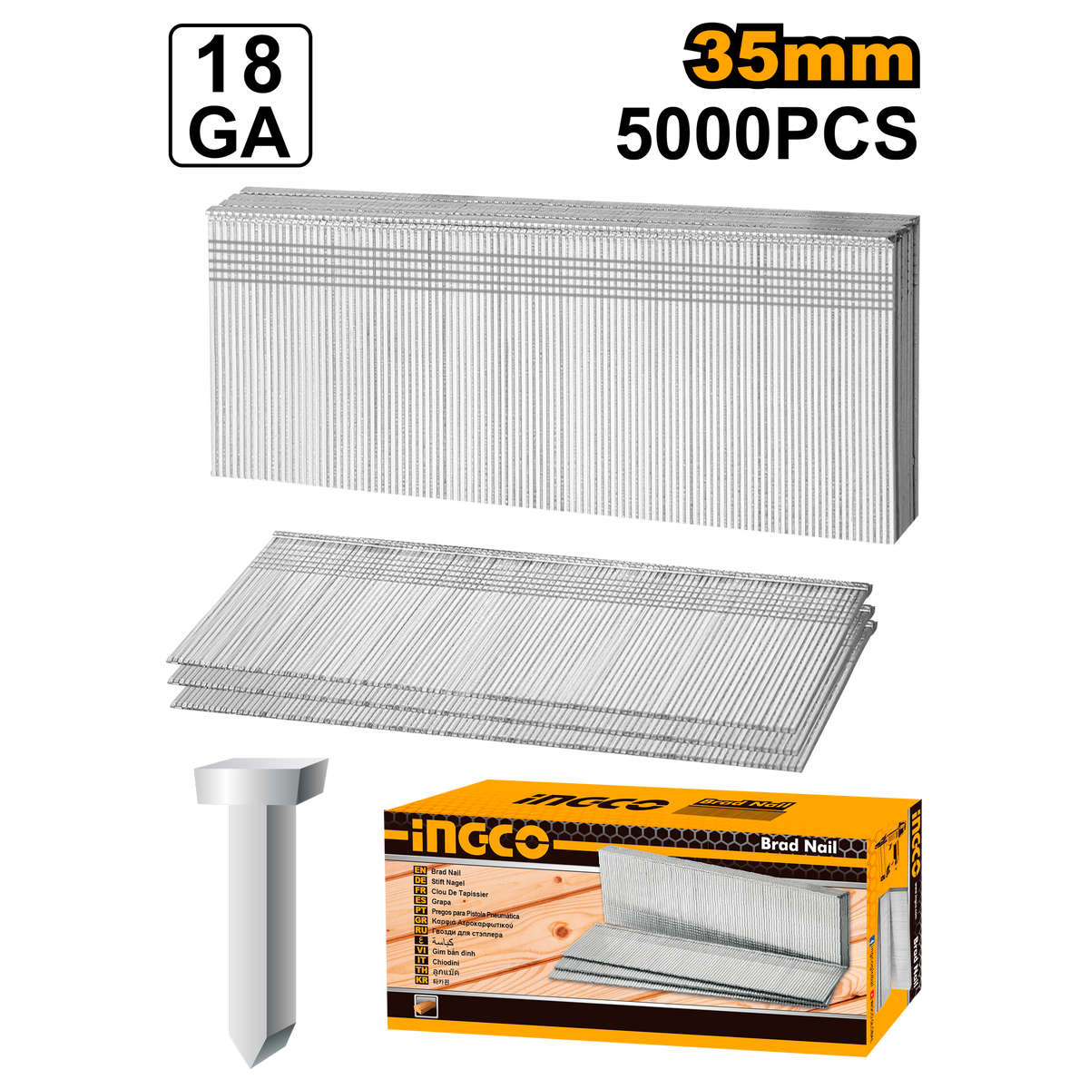 INGCO Brad nail 35mm 5000Pcs ANA18351