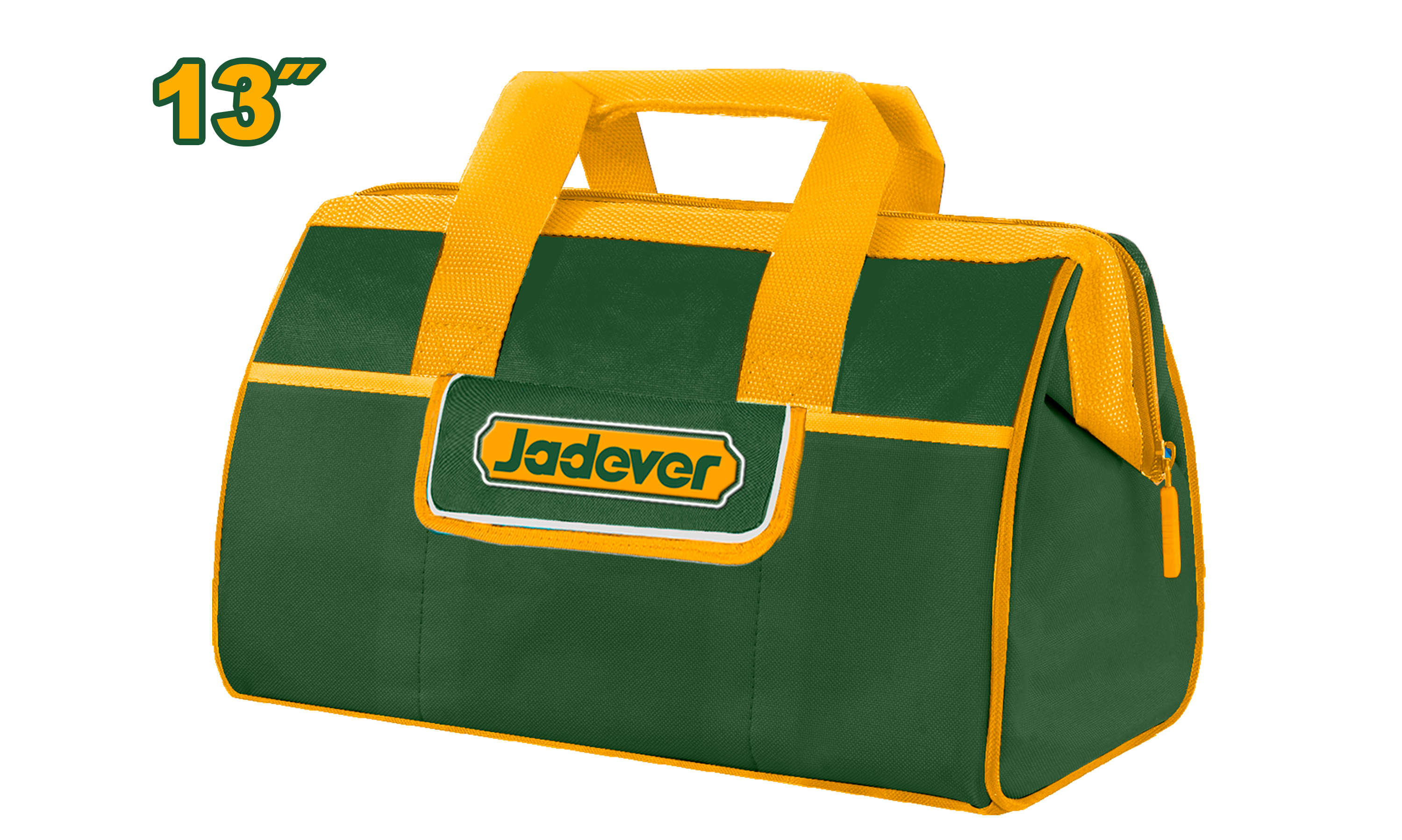 Jadever 13-inch tool bag with 3 external pockets and rigid frame, made of 600D polyester, 33 x 21 x 18 cm, max load 8 kg JDTG3113