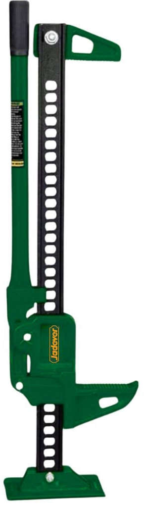 Jadever 3-ton SUV ratcheting jack with lever operated crank hoist and die-cast aluminum head JDHJ8A60