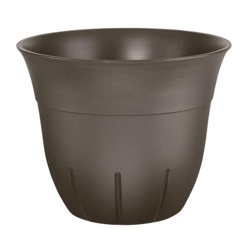 Suncast 16 inch Bell Plastic Planter, Bronze 1611B4
