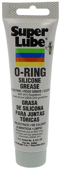Super Lube O-Ring Silicone Grease, 88 ml. Electric. Food Grade, NSF Approved, Waterproof 93003