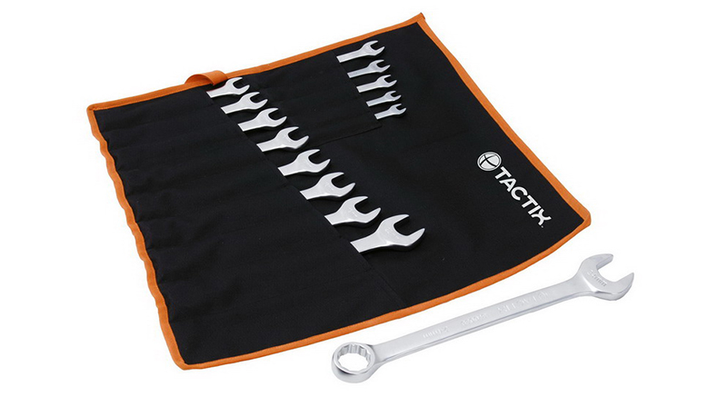 Tactix 14-Pcs Combination Wrench Set, Chrome Vanadium Steel, Satin Finish, Includes 8-19 mm, 22 & 24 mm 370534