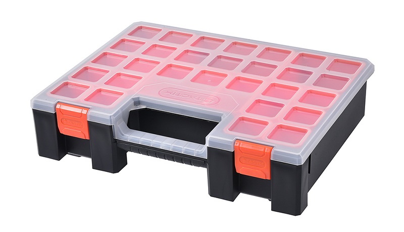 Tactix 15 Compartments Organizer, 16 inch, Removable Tubs & Dividers, 40.4 x 31.5 x 9.7 cm H, Plastic 320162