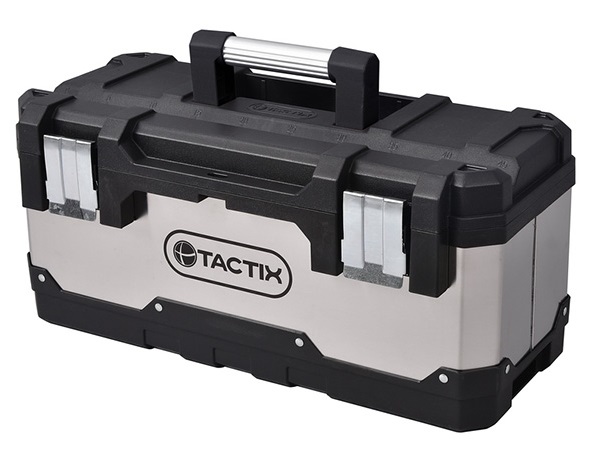 Tactix Tool Box, 50 x 23.3 x 23.2 cm H, Plastic/Stainless Steel 321131
