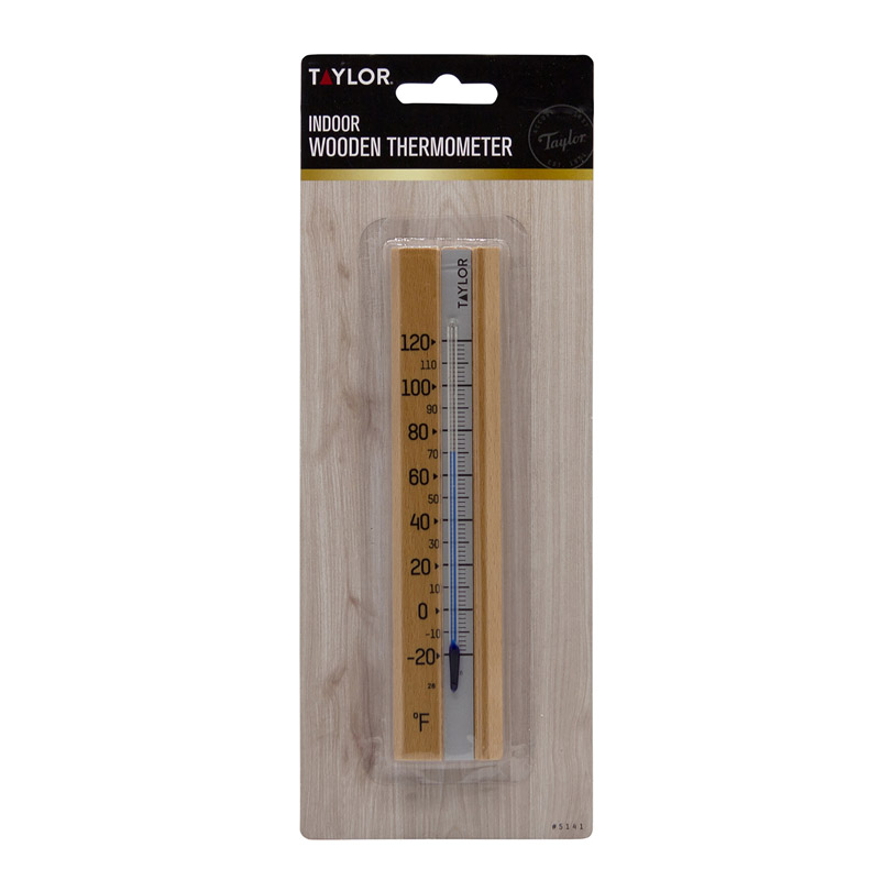 Taylor 7 In. Indoor Wood Wall Thermometer 5141