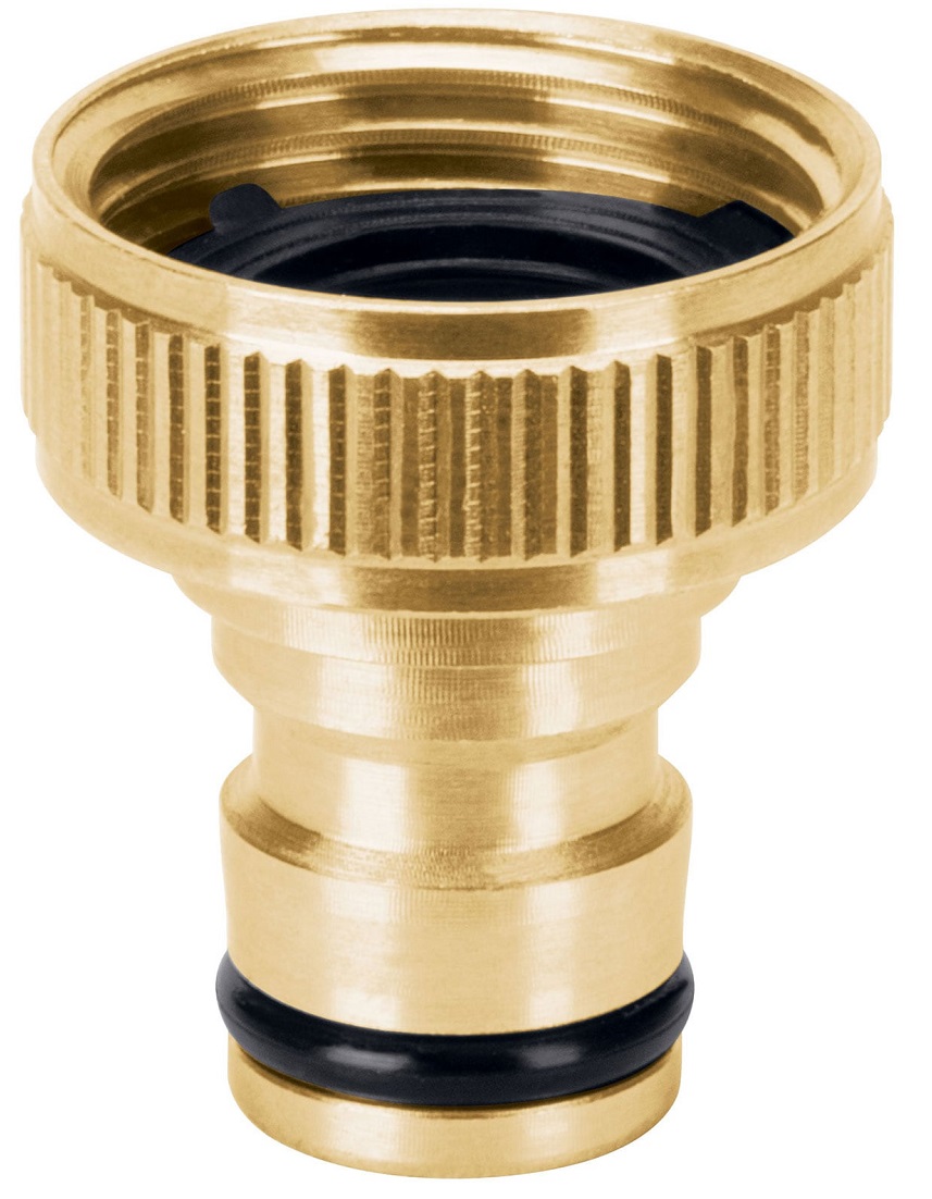 Truper Click-In Female Adaptor, 3/4 inch Inlet/Outlet, Solid Brass 101596