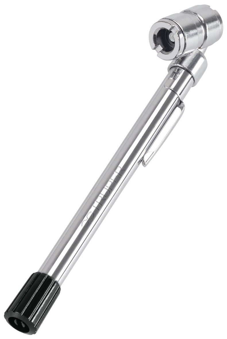 Truper Tire Pressure Gauge, 10 PSI to 160 PSI, Double Head, Aluminum 19100