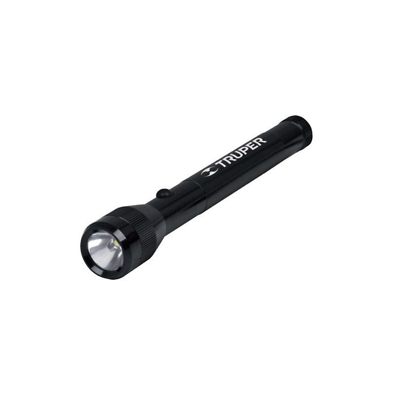 Truper LED Flashlights, 100 Lumens, Super Bright Cree LED, 2AA Battery Operated, Water & Impact Resi 18800