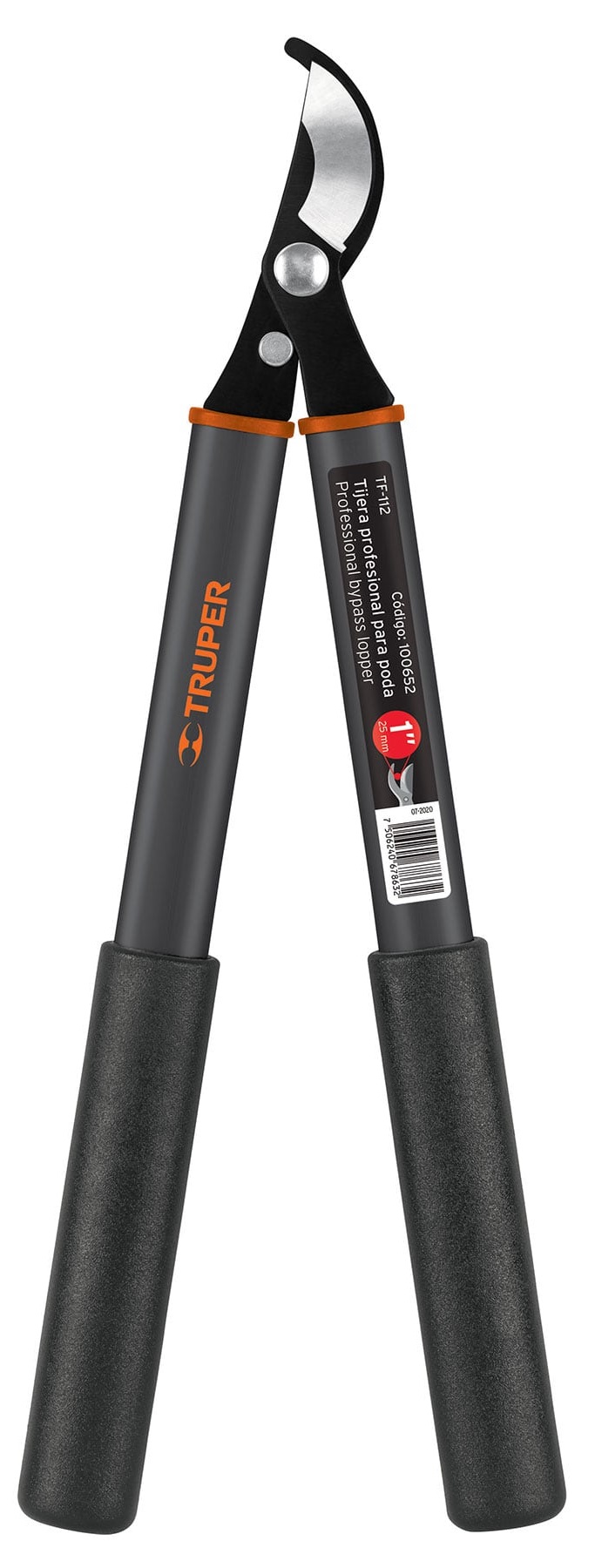 Truper Professional Bypass Lopper, Capacity 1 inch, Forged Head, 15 inch Aluminum Handle with Comfort Grip 100652