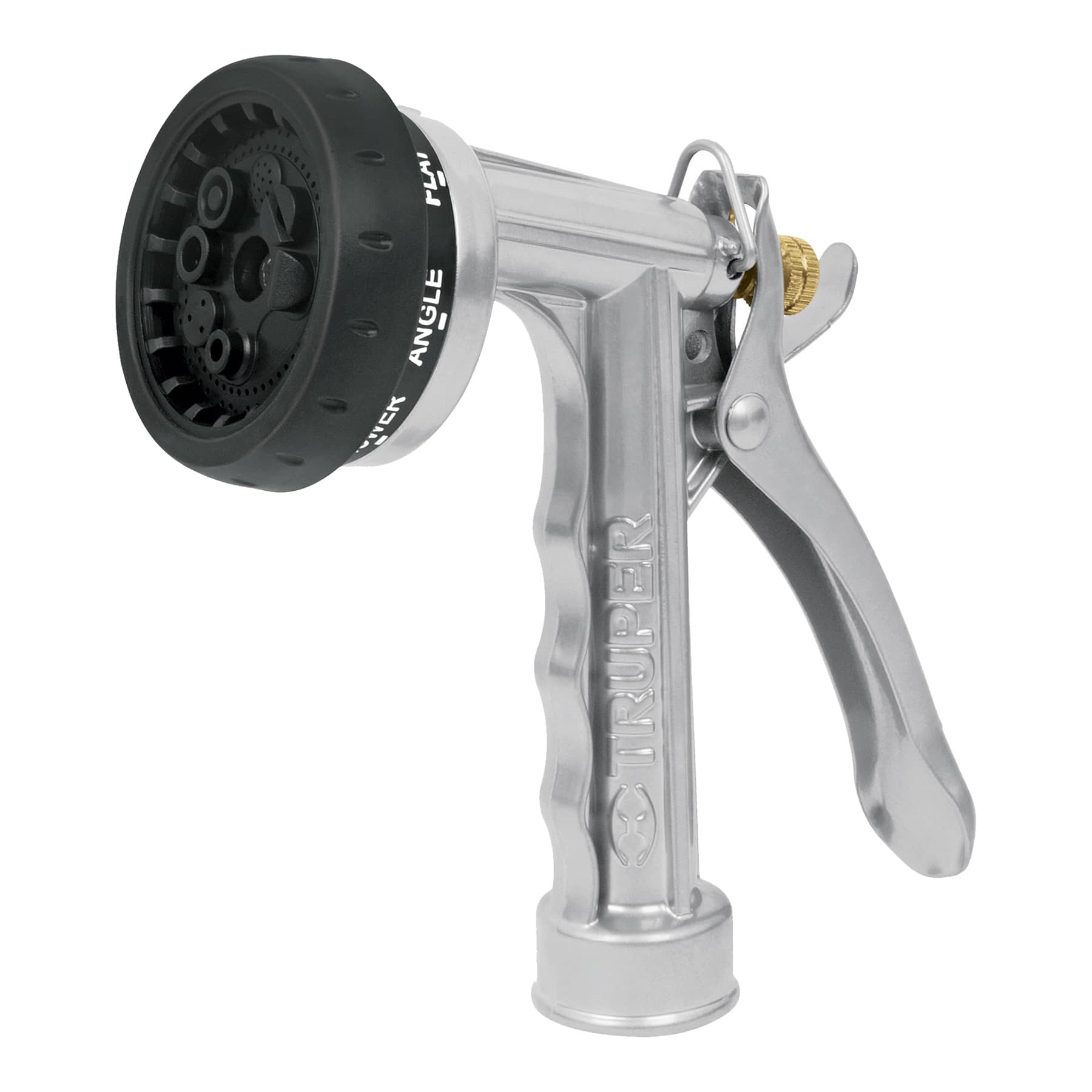 Truper Spray Nozzle, 8-Patterns, Metal, Connection 3/4 - 11.5NH 17481
